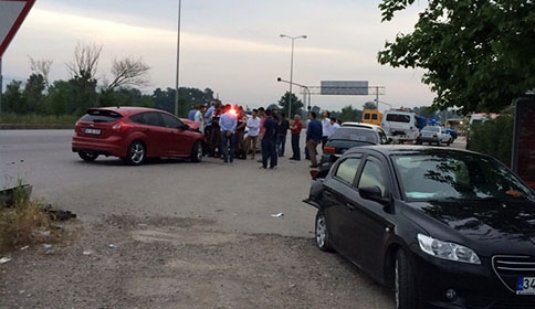Ormanköy kavşağında trafik Kazası